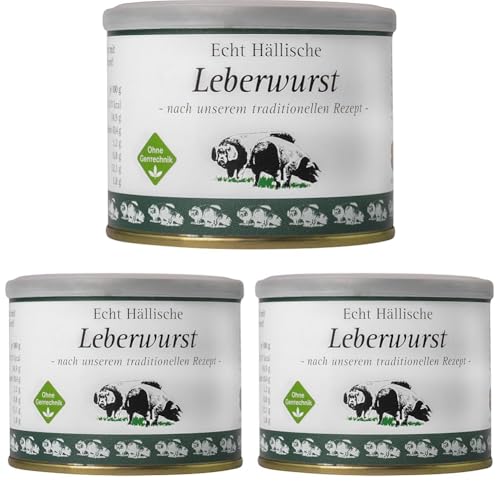 Echt Hällische Hausmacher Leberwurst (Packung mit 3) von Echt Hällisch