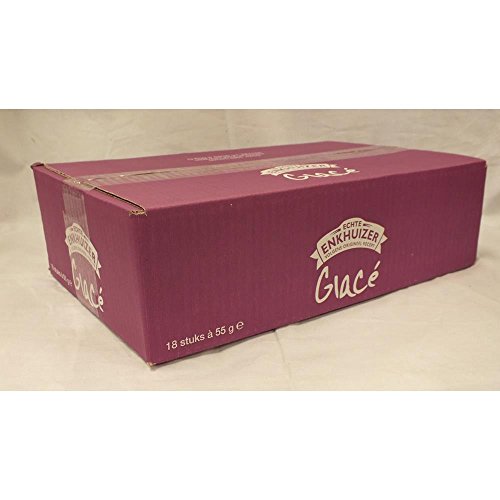 Echte Enkhuizer Glacé Kuchen 18 x 55g (Erdbeere-Himbeere Glasur) von Echte Enkhuizer