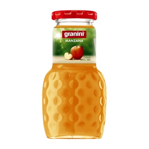 Getränke und Mixer 24 Einheiten Box Granini Manzana 100% Exprimido con Pulpa Kleine Flasche 20 cl von Eckes-Granini Ibérica SA