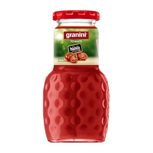 Getränke und Mixer 24 Einheiten Box Granini Tomate 100% Exprimido con Pulpa Kleine Flasche 20 cl von Eckes-Granini Ibérica SA