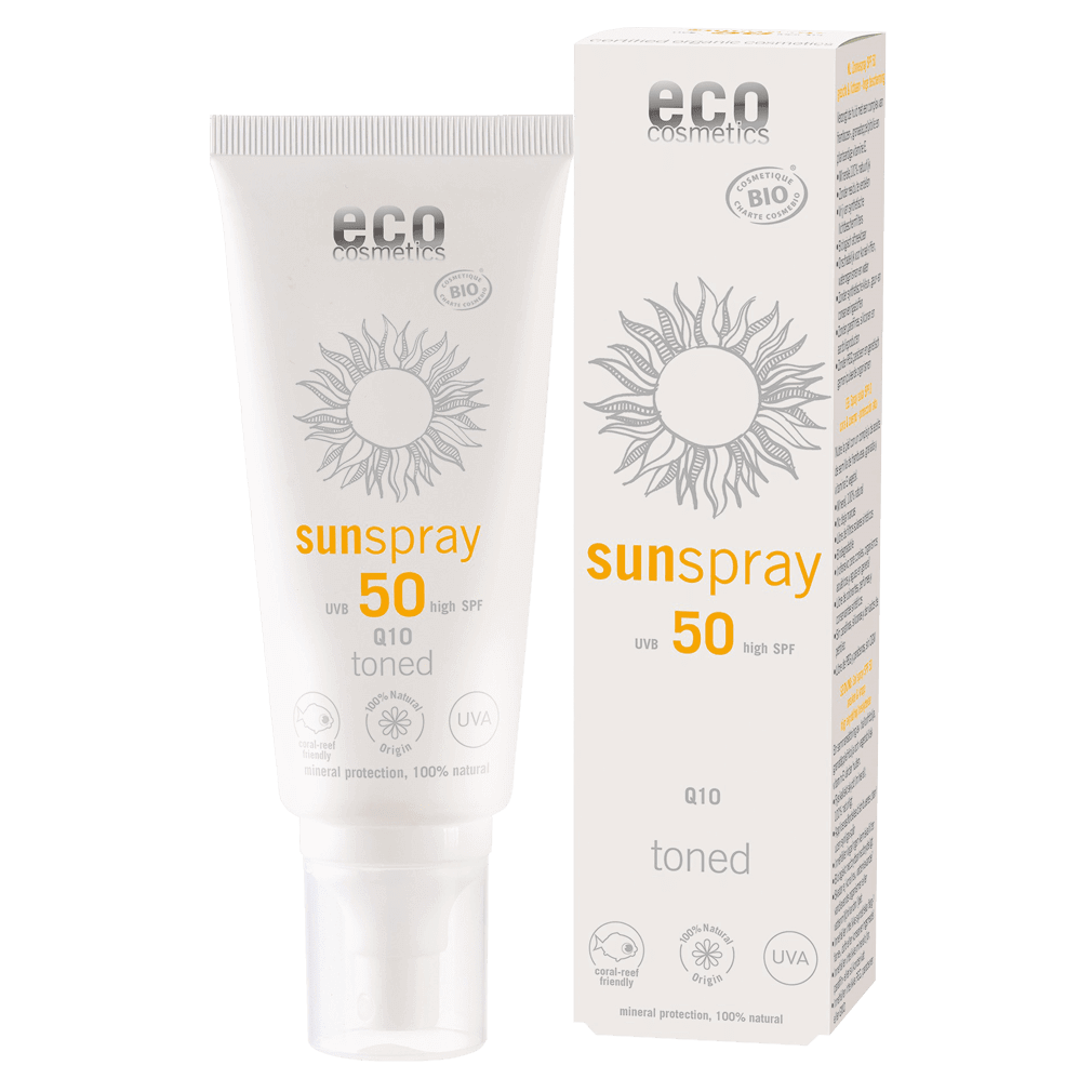 Sonnenspray LSF 50 getönt Q10, 100 ml Stück von Eco Cosmetics