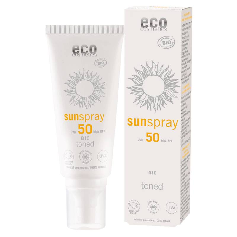 Sonnenspray LSF 50 getönt Q10, 100 ml Stück von Eco Cosmetics