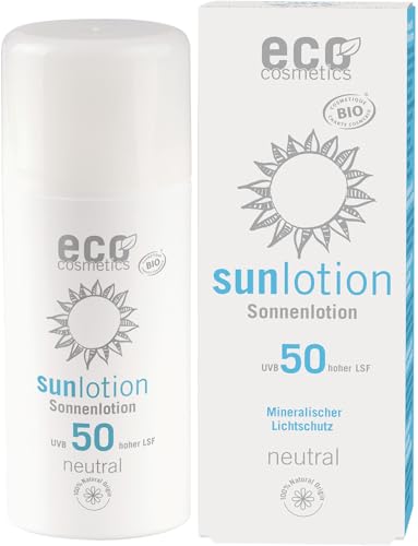 eco cosmetics Sonnenlotion LSF 50 neutral ohne Parfum (2 x 100 ml) von Eco Cosmetics