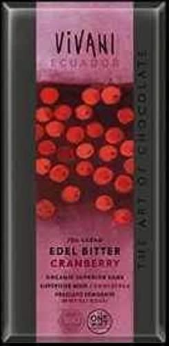 Vivani Bio Edel Bitter Cranberry 70% Cacao (1 x 100 gr) von EcoFinia GmbH