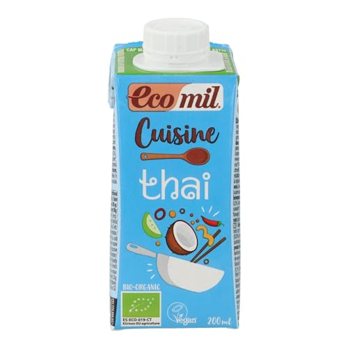 Thailändische Kokosnuss-Kochcreme BIO 200 ml Ecomil von EcoMil