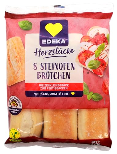 Edeka Herzstücke 8 Steinofen-Brötchen, 12er Pack (12 x 560g) von Edeka Herzstücke