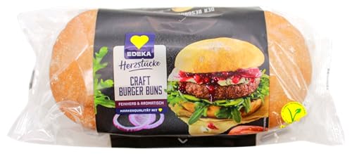 Edeka Herzstücke Craft Burger Buns, 7er Pack (7 x 300g) von Edeka Herzstücke