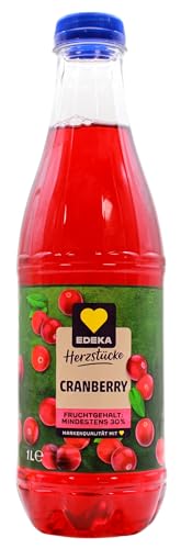 Edeka Herzstücke Cranberry Saft, 12er Pack (12 x 1 l) EINWEG von Edeka Herzstücke