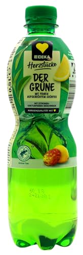 Edeka Herzstücke Der Grüne Eistee mit Zitronen- Kaktusfeigengeschmack, 12er Pack (12 x 0.5 l) EINWEG von Edeka Herzstücke