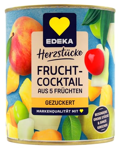 Edeka Herzstücke Fruchtcocktail aus 5 Früchten gezuckert, 12er Pack (12 x 500g) von Edeka Herzstücke