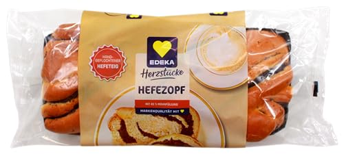 Edeka Herzstücke Hefezopf mit Mohnfüllung, 6er Pack (6 x 440g) von Edeka Herzstücke