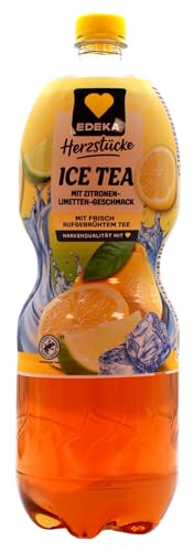 Edeka Herzstücke Ice Tea mit Zitronen-Limetten-Geschmack, 12er Pack (12 x 1.5 l) EINWEG von Edeka Herzstücke