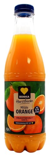 Edeka Herzstücke Milde Orange Fruchtsaft, 12er Pack (12 x 1 l) EINWEG von Edeka Herzstücke