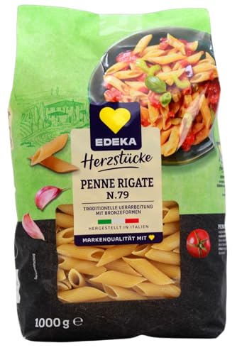 Edeka Herzstücke Penne Rigatte N.79, 4er Pack (4 x 1 kg) von Edeka Herzstücke