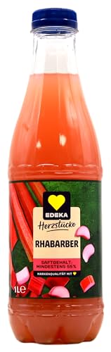 Edeka Herzstücke Rhabarber Saft, 12er Pack (12 x 1 l) EINWEG von Edeka Herzstücke