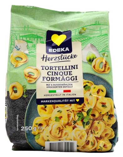 Edeka Herzstücke Tortellini Cinque Formaggi, 12er Pack (12 x 250g) von Edeka Herzstücke