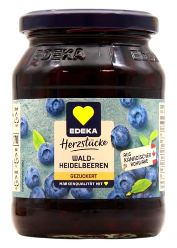 Edeka Herzstücke Waldheidelbeeren gezuckert, 12er Pack (12 x 125g) von Edeka Herzstücke