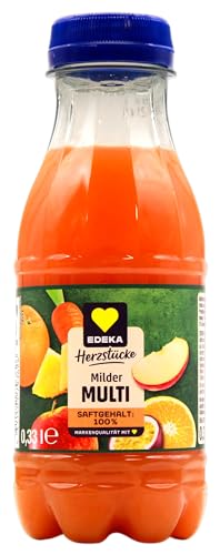 Edeka Herzstücke milder Multi Saft, 24er Pack (24 x 0.33 l) EINWEG von Edeka Herzstücke