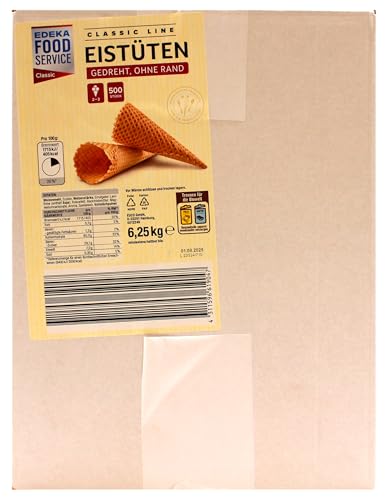 Classic Line Eistüten, (1 x 6,25 kg) von Edeka