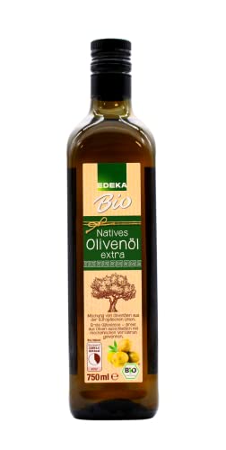 Edeka Bio Natives Olivenöl extra, 12er Pack (12 x 750ml) von Edeka