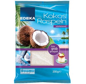 Edeka Kokosraspeln naturbelassen 200g von Edeka