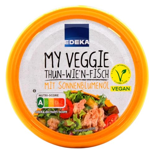 Edeka My Veggie Thun-Wie'n-Fisch mit Sonnenblumenöl vegan, 12er Pack (12 x 150g) von Edeka