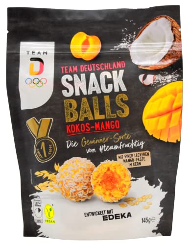 Edeka Snack Balls Team Deutschland Kokos-Mango, 10er Pack (10 x 145g) von Edeka