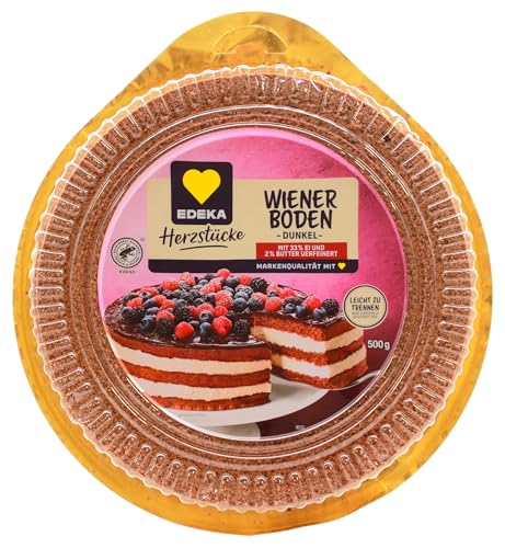 Edeka Herzstücke Wiener Boden dunkel, 8er Pack (8 x 500g) von Edeka