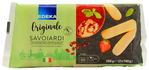 Edeka originale Savoiardi italienisches Löffelbiskuit, 10er Pack (10 x 200g) von Edeka