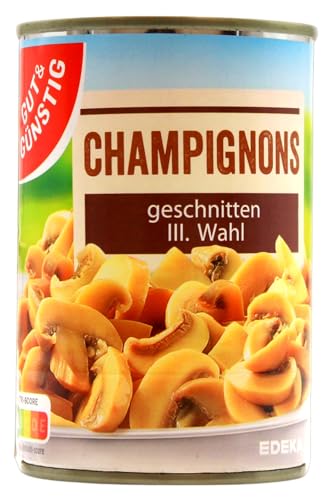 Edeka Gut & Günstig Champignons geschnitten 3.Wahl, 12er Pack (12 x 170g) von Edeka