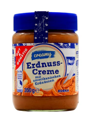 Gut & Günstig Erdnuss-Creme creamy, 12er Pack (12 x 350g) von Edeka