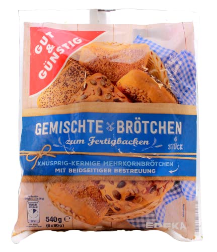 Gut & Günstig Gemischte Brötchen zum Fertigbacken, 12er Pack (12 x 540g) und die Marke ist Gut & von Edeka