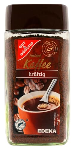 EDEKA Gut & Günstig Instand Kaffee kräftig, 6er Pack (6 x 200g) von Gut & Günstig