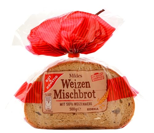 Gut & Günstig Mildes Weizen Mischbrot, 6er Pack (6 x 500g) von Edeka