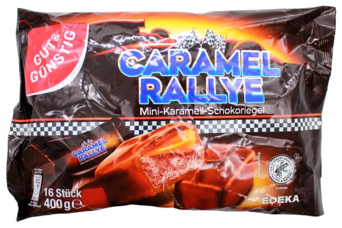 Gut & Günstig Caramel Rallye Mini-Karamell-Schokoriegel, 10er Pack (10 x 400g) von Edeka