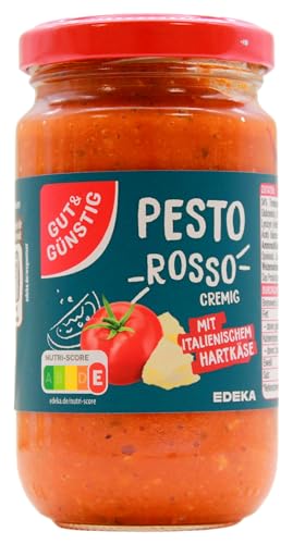 Gut & Günstig Pesto Rosso cremig, 12er Pack (12 x 190g) von Edeka