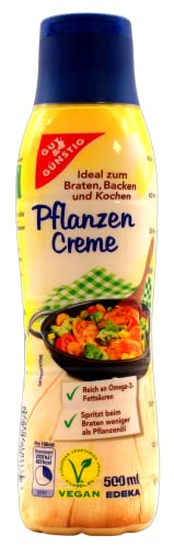 Gut & Günstig Pflanzencreme vegan, 6er Pack (6 x 500ml) von Edeka