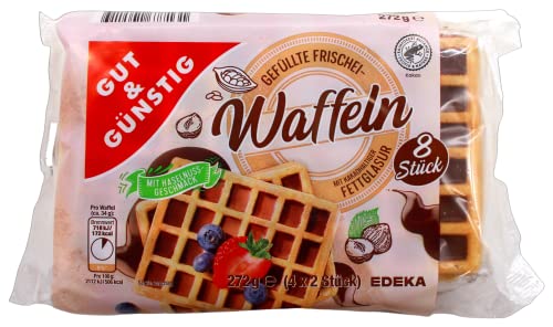 Gut & Günstig gefüllte Frischei-Waffeln, 12er Pack (12 x 272g) von Gut & Günstig