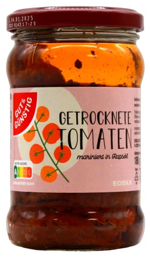 Gut & Günstig getrocknete Tomaten mariniert in Öl, 6er Pack (6 x 180g) von Edeka