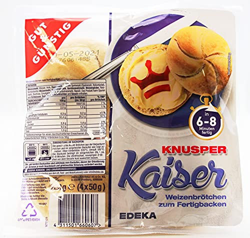 Gut & Günstig knusper Kaiser Kaiserbrötchen, 6er Pack (6 x 200g) von Edeka