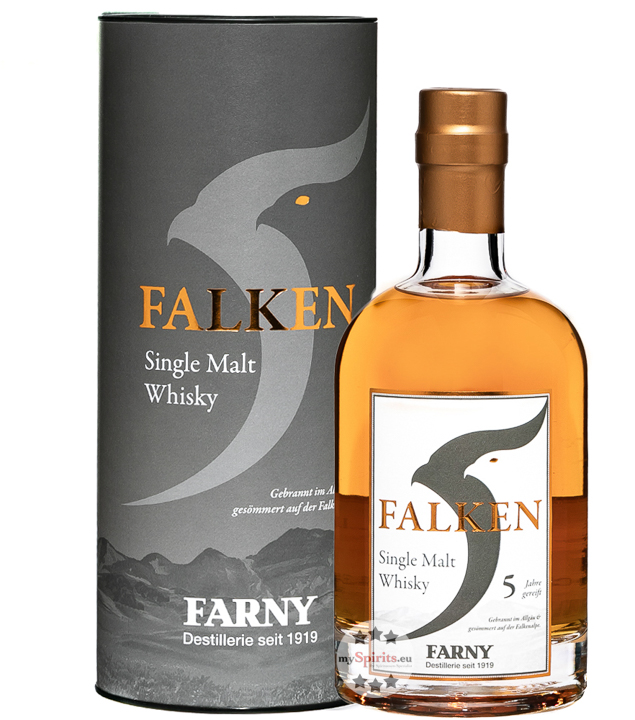 Farny Falken Whisky 5 Jahre (43 % vol, 0,7 Liter) von Edelweissbrauerei Farny