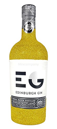 Edinburgh Gin 0,7l 700ml (43% Vol) Bling Bling Glitzerflasche in gold -[Enthält Sulfite] von Edinburgh Gin