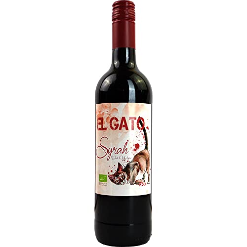 El Gato - Syrah Vino tinto de España Rotwein Vegan trocken Edition BARRIQUE Spanien 750ml-Fl von Edition BARRIQUE