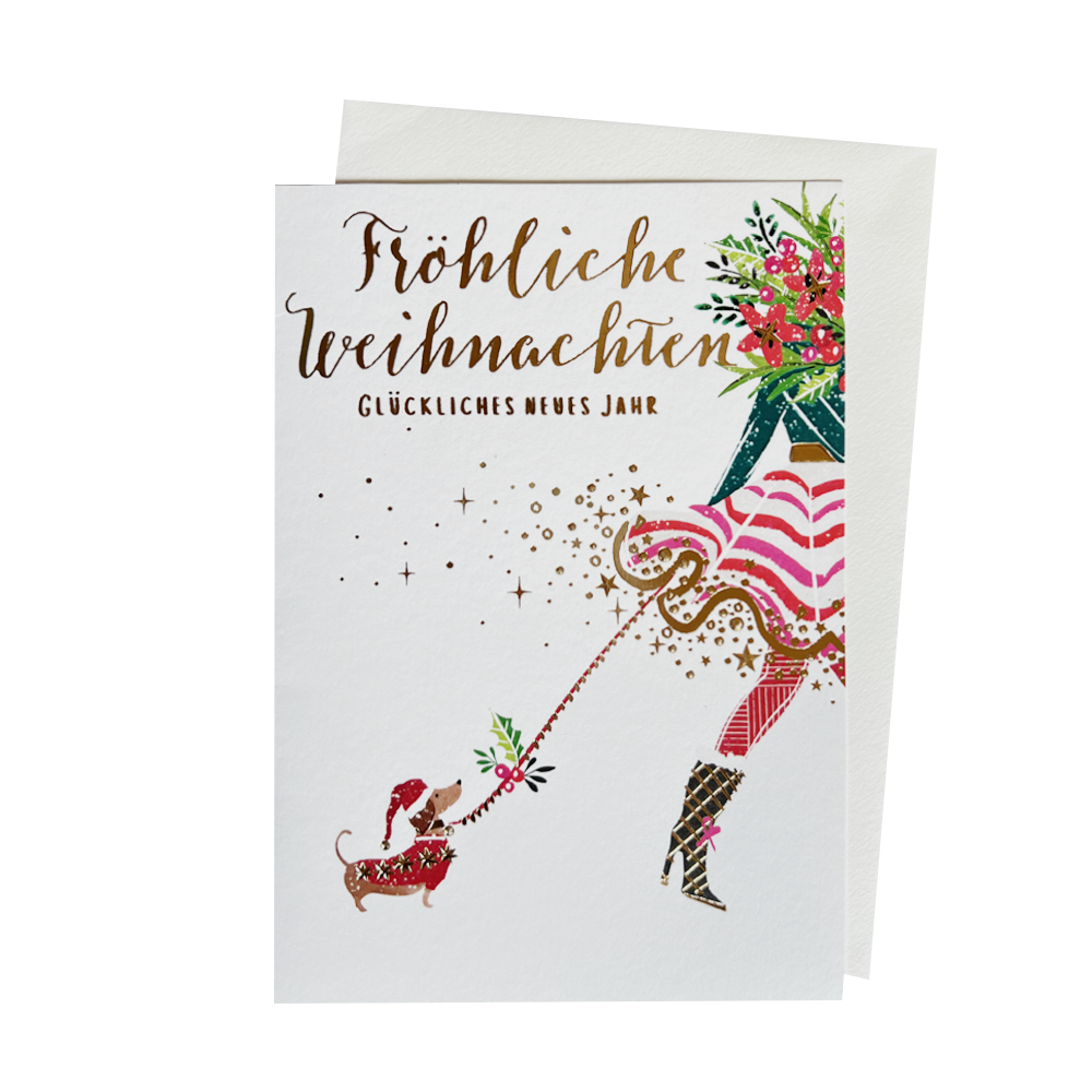 Grußkarte - Fröhliche Weihnachten von Edition Gollong GmbH