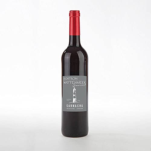 Edition Wattenmeer Gourmet, Motiv: Leuchtturm Amrum, Rotwein Garnacha aus Spanien, Künstler-Etikett, INKLUSIVE geschmackvoller Geschenkverpackung von Edition Wattenmeer Gourmet