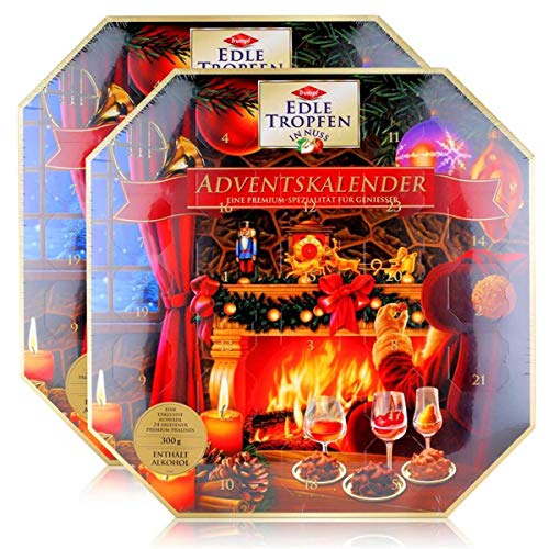 Trumpf Edle Tropfen in Nuss Adventskalender 300g rot (2er Pack) von Edle Tropfen