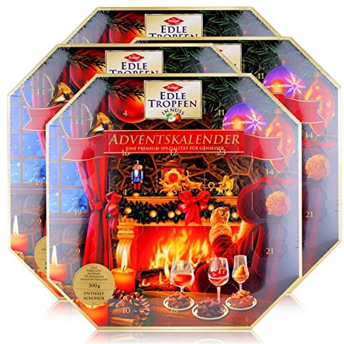 Trumpf Edle Tropfen in Nuss Adventskalender 300g rot (4er Pack) von Edle Tropfen