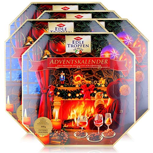 Trumpf Edle Tropfen in Nuss Adventskalender 300g rot (5er Pack) von Edle Tropfen