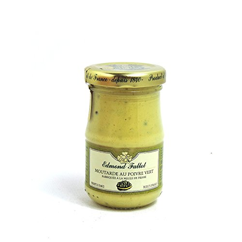 Moutarde au poivre vert, Dijon-Senf mit grünem Pfeffer, 105g Gl von Edmond Fallot