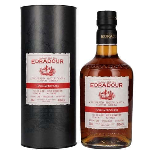 Edradour 11 Years Old ST. MICHAEL-EPPAN Merlot Cask #1 2012 48,2% Vol. 0,7l in Geschenkbox von Edradour